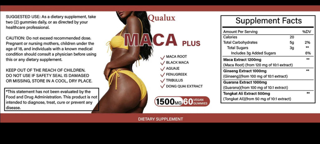 Maca Organic Nutritional Supplement