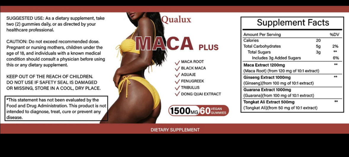 Maca Organic Nutritional Supplement